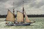 ID 13471 TED ASHBY (1993) a replica of the flat-bottomed scows which carried timber and other bulk cargoes from the isolated tidal inlets of northern New Zealand to the timber mills of the early NZ cities. She...